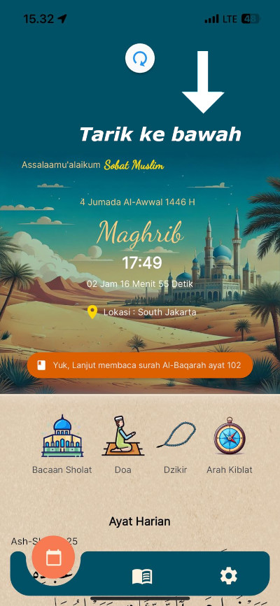 Update Lokasi di Aplikasi Sobat Muslim